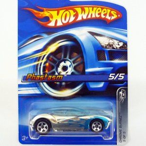 Hot Wheels Phastasm #070 Chrome Burnerz 5 of 5 Chrome Die-Cast Car 2006